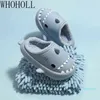 Kids Parents Slippers Winter Children Cartoon Shark Home Women's Man Indoor Waterproof Thick Bottom Plush Slipper 211206