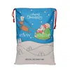 Christmas Gift Bag Wrap Sack Drawstring Santa Claus Cotton Storage Candy Bags Large