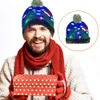 Julhattar tröja Santa Light Up Christmas Hat Christmas beanie hatt för barn vuxna gåva för barn nyårsmaterial