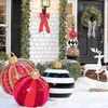 1 PC 60 cm boules de noël décorations d'arbre atmosphère extérieure PVC jouets gonflables pour la maison cadeau balle noël 2109112672