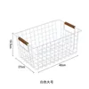 Nordic Japanese Simple Iron Art Storage Basket Kitchen Sundries Przekąski Desktop Organizowanie z Han 210609