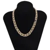 Anhänger Halsketten YC-UPGO Mode Gold Einfache Doppel Woven Metall Kragen Für Frauen Vintage Weibliche 2022 Kette Schmuck Geschenk