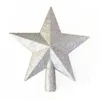 Christmas Decorations Star For Tree Topper Decoration 200mm Shatterproof Glitter Noel Year 2022