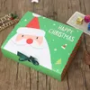 Christmas Eve Big Gift Box Santa Claus Fairy Design Kraft Papercard Present Party Favor Activity Box Red Green Gifts Package Boxes 496