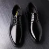 Trend gentleman mode groot formaat hoogwaardige Italiaanse lederen schoenen bruiloft sandalen oxford voor mannen formele heren luxueus