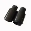 Matte Black Stainless Steel For Universal Akrapovic Exhaust Muffler Tips Auto Carbon Car Cover Styling2PCS209M