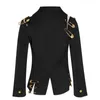 DWOTWINSTYLE FORET FIT BLACK HALLULD OUT PIN-код сращенной куртки Blazer Щит с длинным рукавом Женщины Пальто моды осень зима 211019