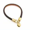 High Quality Flower Leather Bracelets For Gold Buckle Couple Jewelry Charm Bracelet Supply