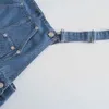 Pockets Medium-Length Dress Women Denim Fashion Suspender Blue Black Sleeveless Solid A Line 210531