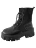 LMCAVASUN Groothandel Hoge Kwaliteit Vrouwen Winterlaarzen Dikker Antislip ZIP-meisje Lederen Schoenen Laarzen Dames Botas Mujer Boots Y0905