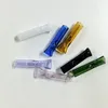 Mini Thick Glass Filter Tips Tobacco Cigarette Smokeing Pipes Colourful 8mm Pyrex Flat Mouth Cute Tube For Rolling Papers VS Water Pipe Bong