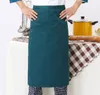Tablier demi-taille pour cuisinière café serveur serveur serveuse cuisine cuisine hôtel Chef tabliers Chef uniformes taille