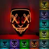 Halloween Horror Mask Cosplay LED MASK LIGHT UP EL MASK Scary Mask Slow In Dark Masque Festival Fiest Masks CyZ32347822496