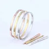 Gold bangle tennis bracelet high end fashion womens mens love designer jewelry luxury narrow edition titanium steel valentines scr3527745