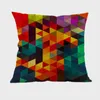 Poduszka/poduszka dekoracyjna retro geometryczna kolorowa pokrywa poduszki bawełniana lniana kryształowa kryształowe poduszki domowe do sofy cojines poduszka