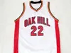 #22 Carmelo Anthony Oak Hill High School Basketball Jersey Blue Custom Any Size Throwback Stitched Jerseys