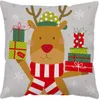 christmas gifts decorative pillow covers for Halloween pillows 45*45CM custom Santa printed leaning pillowcase Cushion Textiles without inner