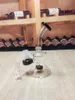 6.4 inç Cam Su Borusu 14mm Erkek Kase Nargile Recycler Bong Sigara Tütün Kuru Herb Beher Buz Catcher