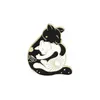 Yoga Yinyang Brosches Pins Emamel Animal Hug Cat Dragon Fox Brooch Lapel Pin Top Bags Badge For Women Men Fashion Jewelry