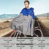 QIAN Impermeable Raincoats Women/Men Outdoor Coat Backpack Reflective Design Cycling Climbing Hiking Tour Cover Poncho 210925