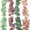 Newnewartificial Eucalyptus Garland 170cm 144 잎 긴 포도 나무 웨딩 페스티벌 파티 매달려 등나무 홈 스토어 장식 EWE7387