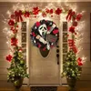 Dekoracyjne kwiaty wieńce Halloween wieńce w gospodarstwie domowym Duch Outdoor drzwi wejściowe wewnętrzne wystrój ściany na święto festiwalu/ścianę/w