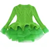 Automne Hiver Épais Chaud Pull Tricoté Fille Tutu Robe Fête De Noël Enfants Vêtements Enfants Robes Pour Filles Nouvel An Vêtements 811 v2