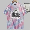 Bleach Kisuke Urahara T-shirt Print Mode Korte Mouw Ronde hals Tie Dye Anime Tops Y0809