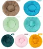 Round Soft Large Cat Bed Fur Warming Pet Dog Beds for Small Medium Dogs Cats Nest Winter Warm Sleeping Cushion Puppy Mat WY1318-YFA