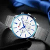 CURREN montre hommes mode affaires montres décontracté étanche Quartz montre-bracelet bleu acier horloge Relogio Masculino