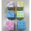 Fidget Toy Silicone Cube Dados de descompresión Push Bubble Bubble Bubble Sentrent A33 A41254U