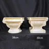 Platers Pots 30 см (11.81IN) 38 см (14,96 дюймов) GRC Прочный домашний садоводство бонсай DIY круглый бетонный цветочный горшок