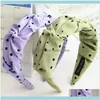 Инструменты ProductsMaller DOTS Print Head Band широко для женщин боевики для волос Совместные плиссированные ткани для волос Дамы головы головы для волос головы головы 1 d