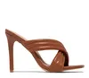 Sandália Plus Size Summer Fetish 11,5 cm Salto alto Lady Gladiator Stiletto Sandálias Cross Tie Strap Stripper Shoe