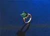 Cluster Rings Lady Ring Vrouw Natuurlijk Emerald Wedding Verjaardag Geschenk verloving EDWI22