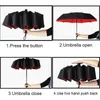 Umbrella Parasol Women's Sun Automatic Folding Ten Bone Reinforced Male Female Windproof Double Rain 210721