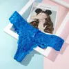 5pcs Women Panties Sexy Thongs G-string Lace Lingerie Female Underwear Ladies Low Waist T-back Gift Beautiful Underpants Y0823