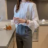 Autumn Fashion Women White Chiffon Blouses Long Sleeve Lace Women Tops Casual Floral Lady Tops Blusas Mujer De Moda 6202 50 210518