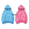 أزياء Mens Hoodies Blue Pink Men Gen Women Guild Pattern Gudct Jacket Long Mens Hip Hop Sweatshirts Size M-2XL