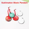 Sublimation Blank Ornaments DIY Bell Shaped Pendants Handmade Christmas Tree Pendant Double Sided MDF Creative Decoration WLL-YFA2705