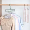 Hängande rack stöder kläder torkställ multifunktion plastlagringsorganisatör utrymme besparande galge