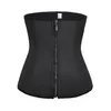 Cintura da allenamento in lattice per donna Intimo corsetto Cincher con 7 ossa in acciaio Chiusura con gancio con cerniera Doppio controllo Dimagrante Body Shapers DHL