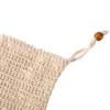 Tvål exfolierande påsar Natural Sisal Soap Saver Bag Pouch med dragstring för skummande torkning av tvålar Exfoliering Massage Dusch B2154252