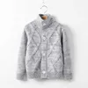 2021 automne hiver enfants bébé cardigan manteau chandails coton pulls veste tricoté chaud col haut cardigan vêtements pour enfants Y1024