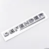 3D Black Grey ABS LETTERING BADGE EMBLEM 90 110 SHAMGATE STLICER Defender Trunk Decal Car Logo5907423