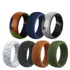 Silicone wed ring for men women engagement wedding jewelry sport elastic rubber band rings