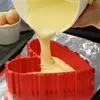 4pcs / ensemble cuisson Sblake silicone gâteau moule moule moule bricolage magie heart ombrage rectangulaire cycis de biscuits à pâtisserie outils de cuisine cuisine cuisine