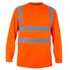 T-shirts pour hommes Chemises pour hommes T-shirt réfléchissant haute visibilité T-shirt à manches longues Chemise de sécurité Hi Vis Workwear T Work Women2754