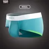 52025 Men Fashion Briefs 3-4-Pack Silky Modal Seamless Highly Breathable Underpants Naturally Sexy Underwear Trendy Briefs Slips 210730