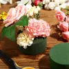 Guirnaldas de flores decorativas 8 Paquete DIY Flower Arreglo Kit Verde Redondo Mojado Húmedo Espuma floral, Flores del pasillo de la boda, Decoración de la fiesta